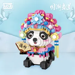 LOZ Diamond building Hua Dan red panda micro-drilling small particles assembled toys puzzle Chinese style national tide in power