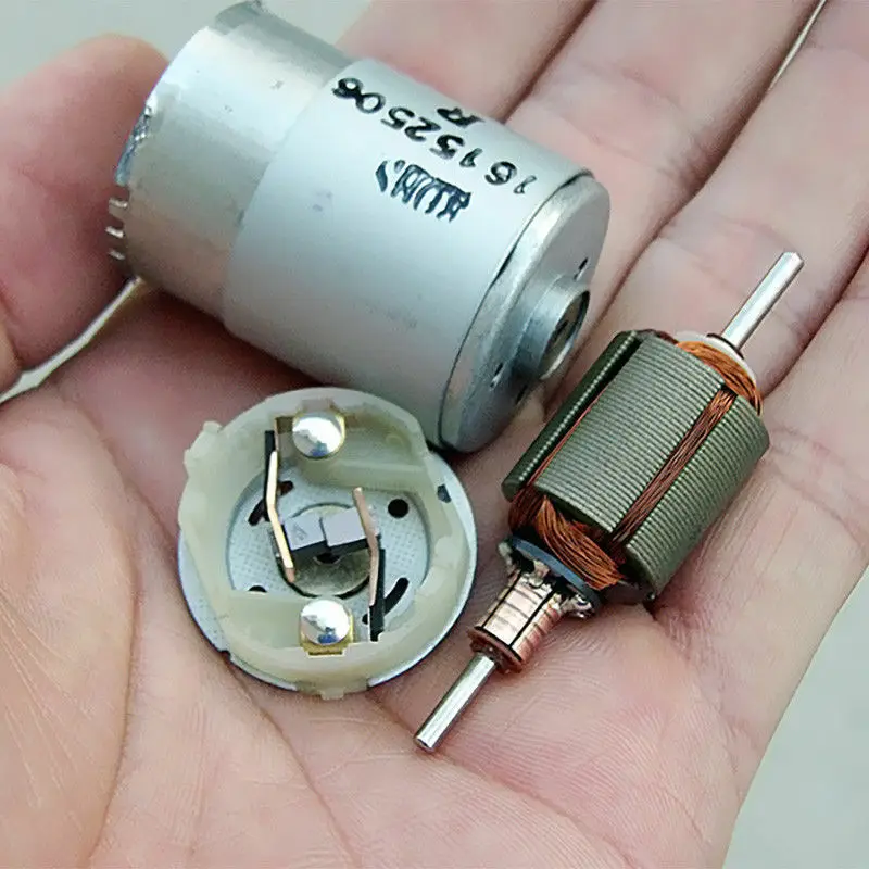 鉄道模型 DC MOTOR RH-3858S Motor Micro RS-385 DC con disco codificador de velocidad, 12V, 24V