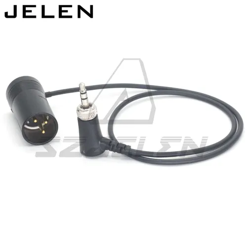 Codo de Audio con bloqueo para Sennheiser, cable de audio de retorno de auriculares Sony D11, perfil bajo XLR NEUTRIK, 3 pines XLR macho a 3,5