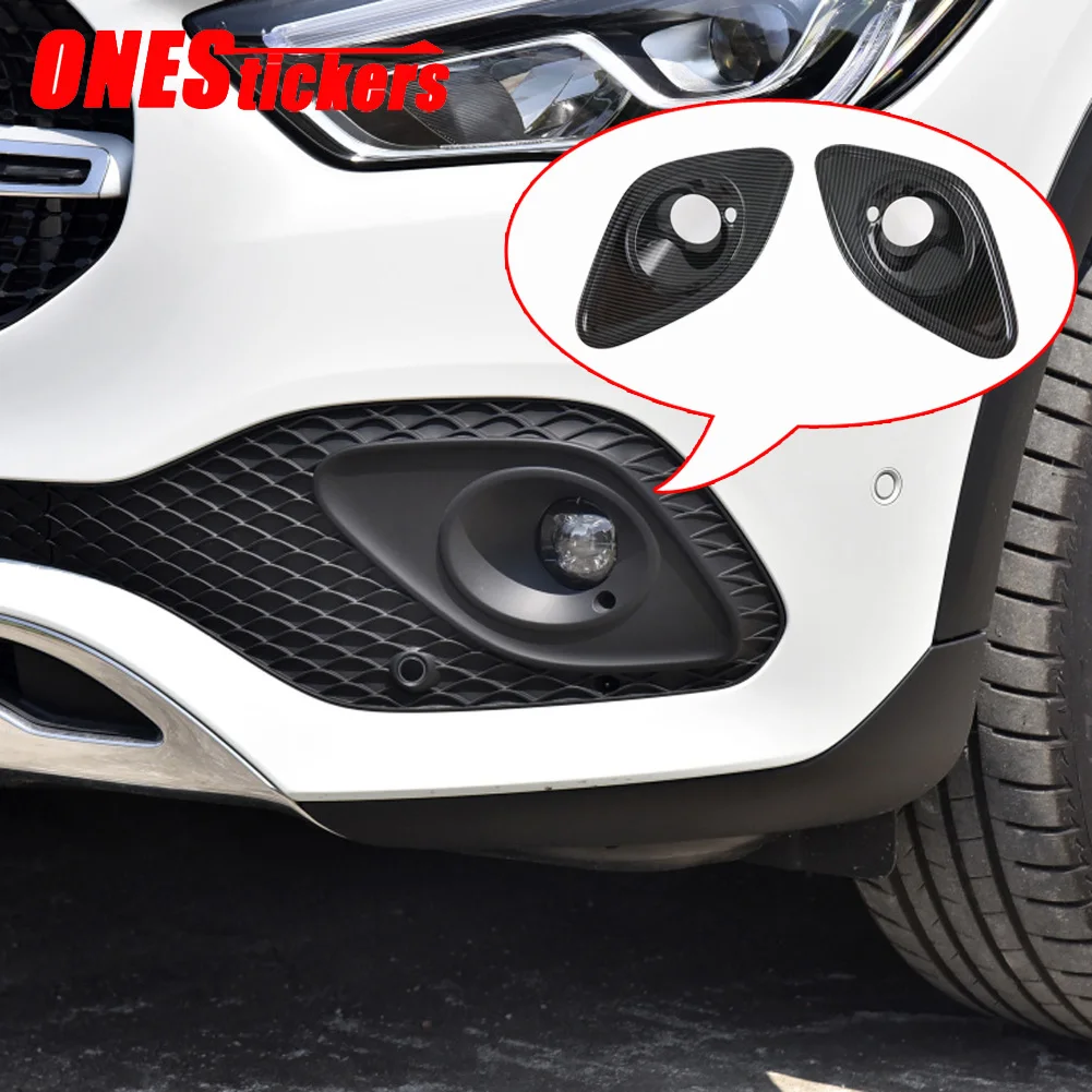 

For Mercedes Benz GLA Class H247 GLA180 200 220 250 2020 2021+ ABS Chrome Car Accessories Front Fog Light Lamp Cover Trim Frame