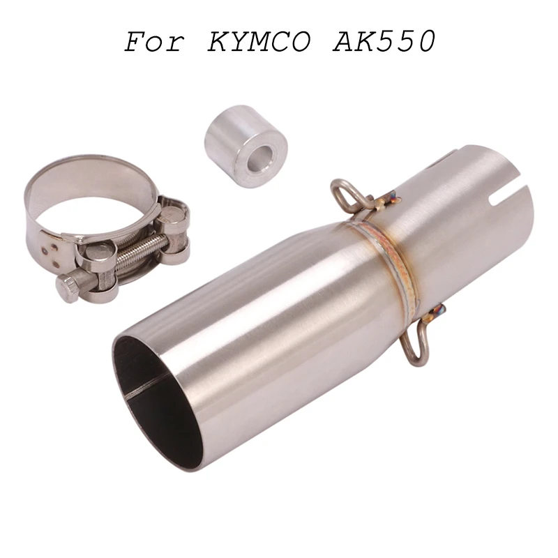 

Slip On 50.8MM for KYMCO AK550 2017-2023 Motorcycle Exhaust Muffler Mid Link Pipe Stainless Steel Connect Tube