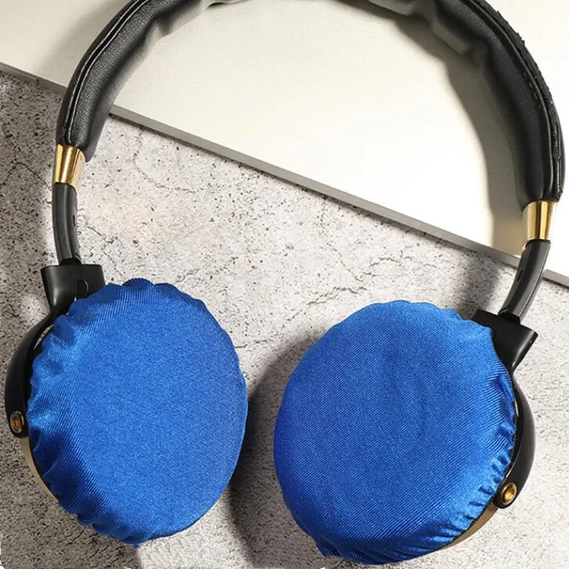 2Pcs Fabric Earpads Washable Headphones Elastic Protective Dust Proof Earpad Covers Fits 6-11cm Over-Ear Headset Ear Cushions