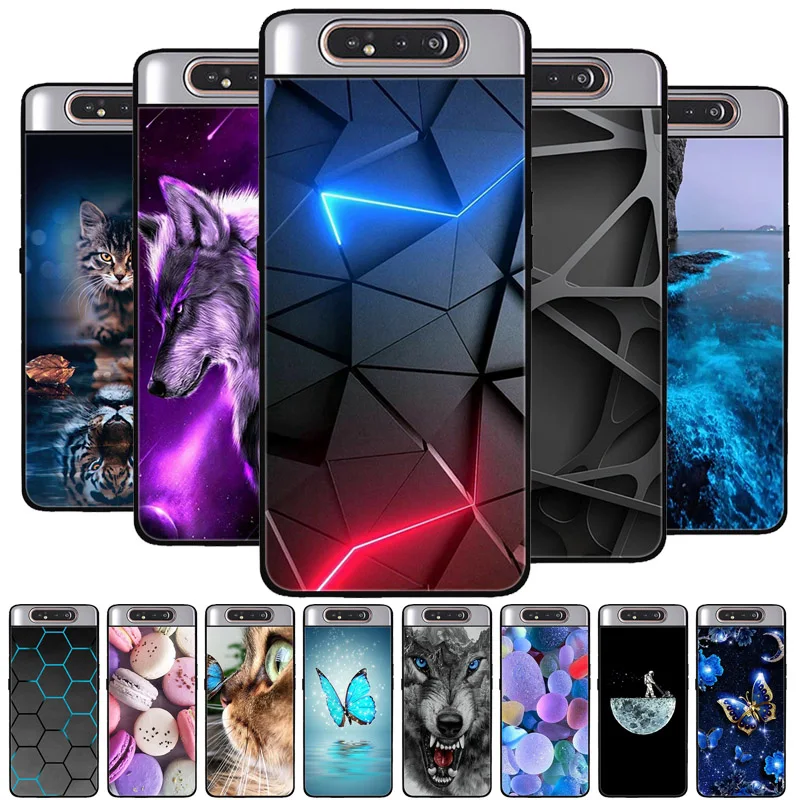 For Samsung A80 Case Silicon Back Cover Phone Case For Samsung Galaxy A80 Cases for Galaxy A 80 A805F A805 Soft bumper Funda