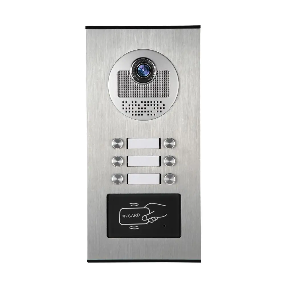 SmartYIBA 7 ''RFID Video Pintu Ponsel Bel Pintu Kit Bangunan Villa Video Intercom Sistem Dukungan Max 12Pcs Monitor untuk pilihan