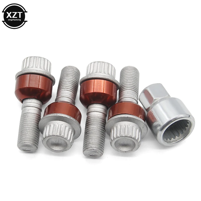 Car M14*1.5 Tire Anti-theft Screw Wheel Bolts for Audi Q7 Volkswagen forTouareg Porsche Cayenne Replacement