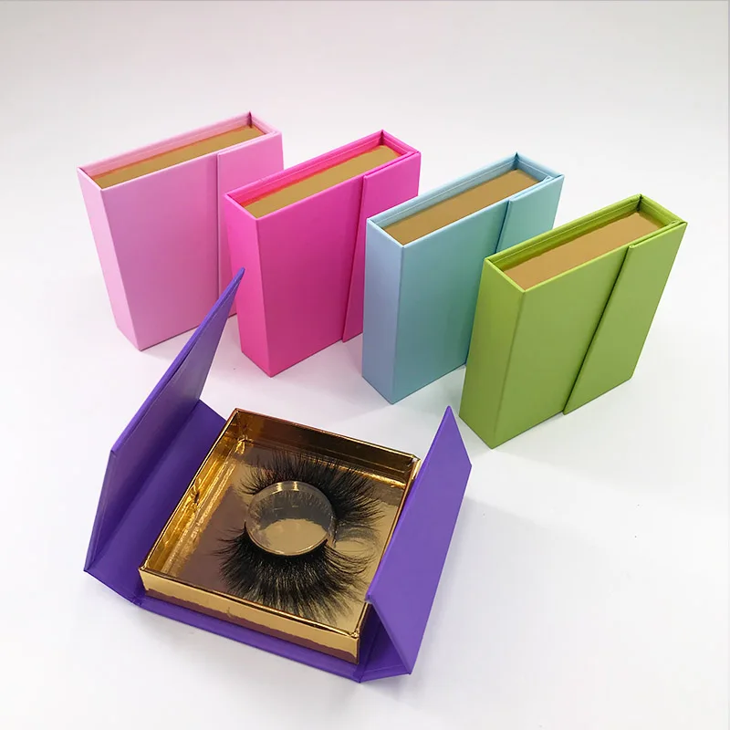 Wholesale Lash Boxes Packaging Eyelash Box Package Custom Pink Dollars Magnetic Square  Lash Case with Clear Tray