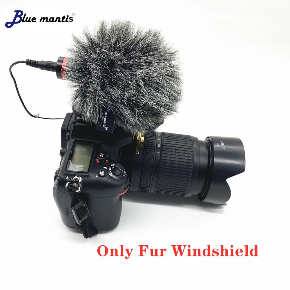 Kaca Depan Kebisingan Berbulu Luar Ruangan Angin Pop Filter Cover untuk BOYA BY-MM1 D1 Naik NT5 NT55 NT6 Videomicro Rekaman Mic Kaca Depan