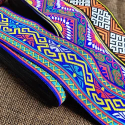 7M/roll Ribbon Vintage Ethnic Embroidery Boho Trim DIY Craft Handmsde Clothes Bag Sewing Accessories Embroidered Fabric Apparel