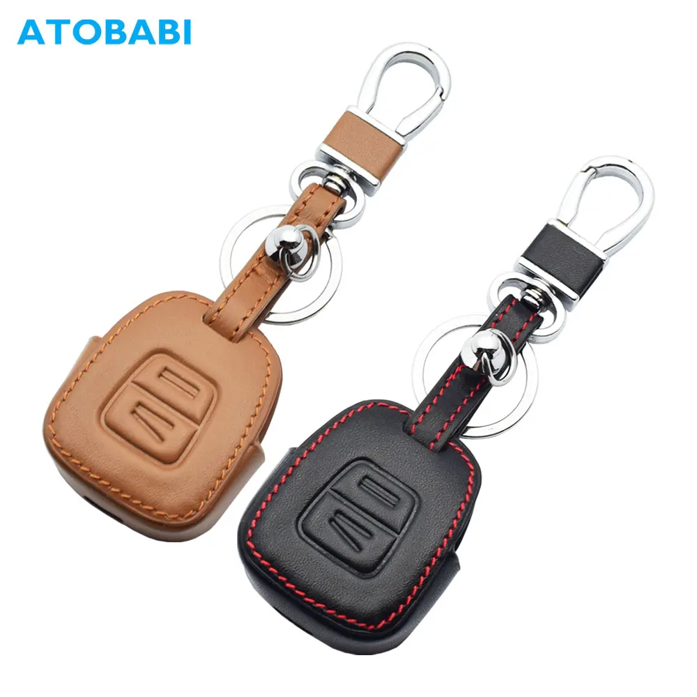 Leather Car Key Case Remote Control Fobs Shell Protector Cover Jacket Auto Accessories For Opel Vauxhall Astra G Zafira Vectra C