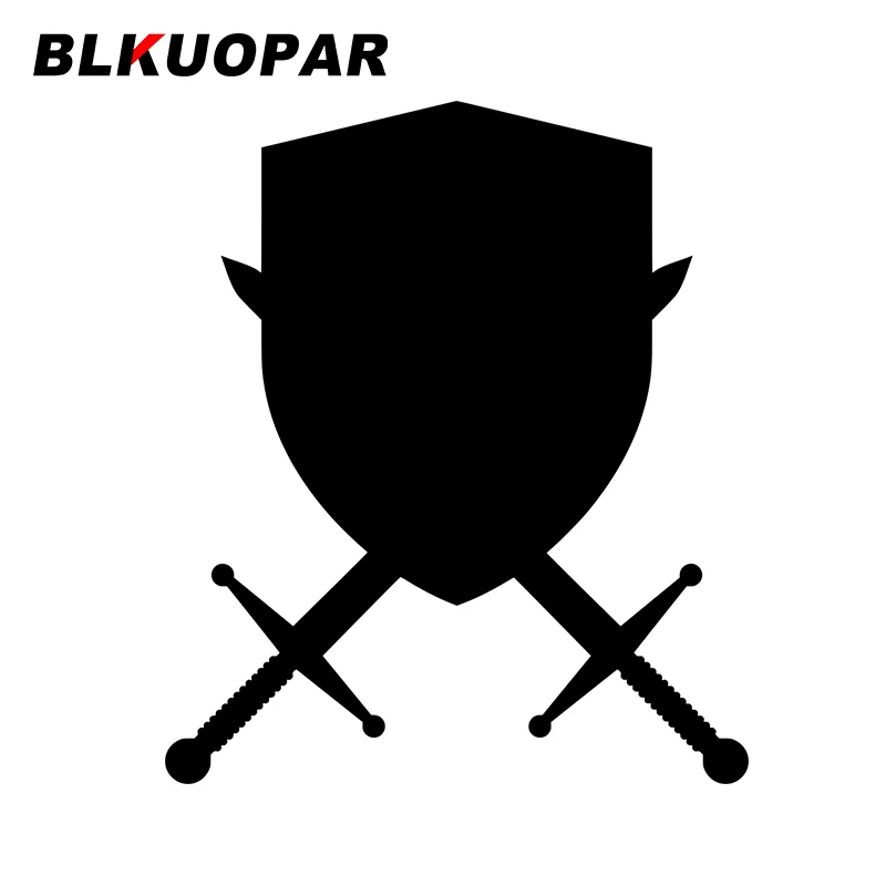 BLKUOPAR for Weapon Shield Knight Coat Car Stickers Sunscreen Decals Air Conditioner Bumper Surfboard Fashionable Car Styling