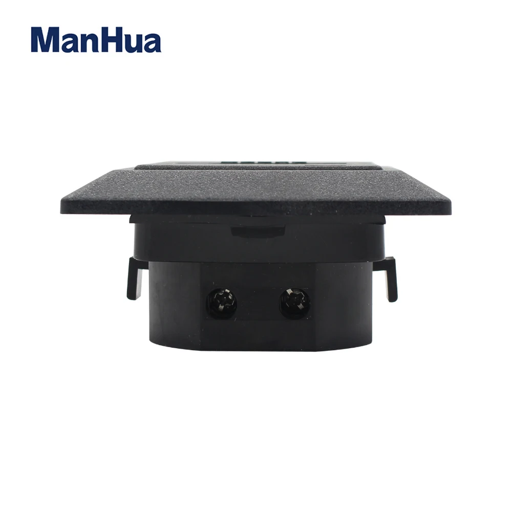 ManHua HM-1 Digitaler Vierkantzähler-Stundenzähler, schwarzer Zähler, AC220, 60 Hz, 0–99999,99 H