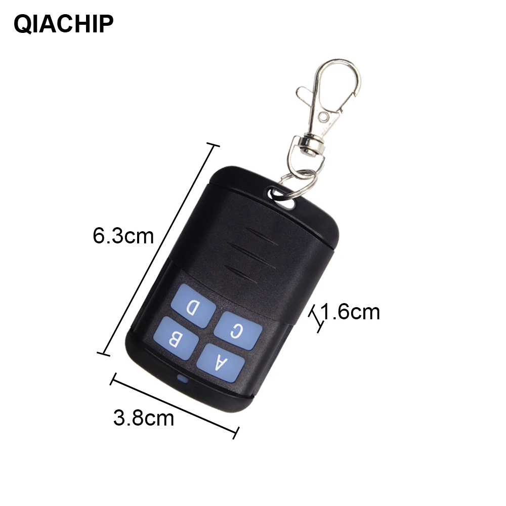 QIACHIP RF 433 MHz 4 CH Button EV1527 Remote Control Switch RF Transmitter Wireless For Smart Home Gate Garage Opener