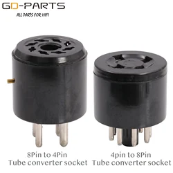 VACUUM CONVERTER SOCKET ADAPTER 8pin to 4pin 4pin to 8pin Tin plated for 5Z3 to 274B Vacuum tube HiFi Guitar audio amplifier 1PC