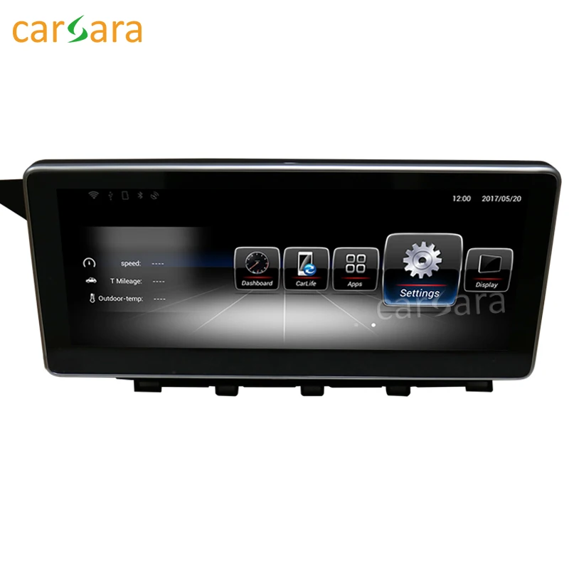 

carsara 10.25 inch touch screen 1280*480 Android GPS Navigation radio stereo dash multimedia player for Benz GLK 2008 to 2012