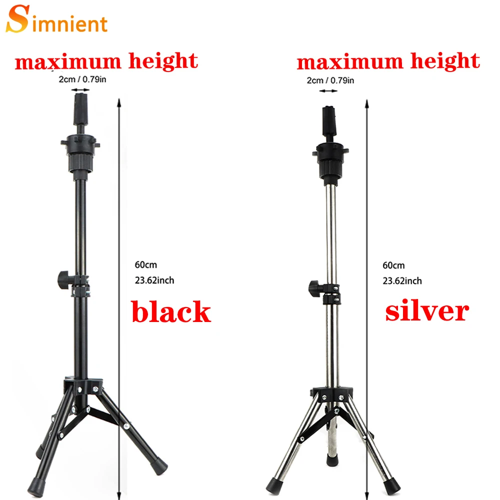 60/70/125 cmAdjustable Wig Stand Tripod Hairdressing Training Head Tripod Holder Mannequin Head Tripod For Mannequin Canvas Head