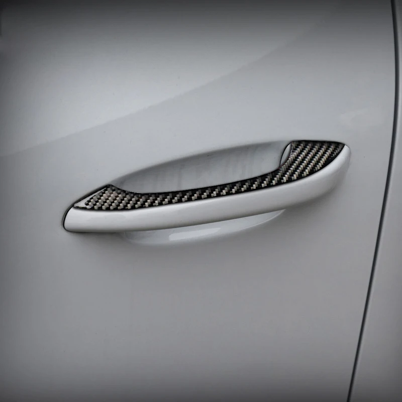 

Аксессуары для porsche macan 2014-2019, крышка боковой дверной ручки автомобиля, декоративная полоса, внешняя защитная наклейка, Стайлинг автомобиля