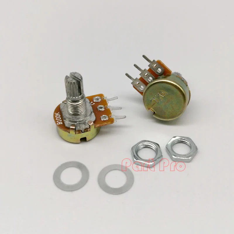 

WH148 single Type 10K 50K 100K 500K 1M 1K 20K 2K 250K 5K Three-legged Potentiometer handle length 15mm