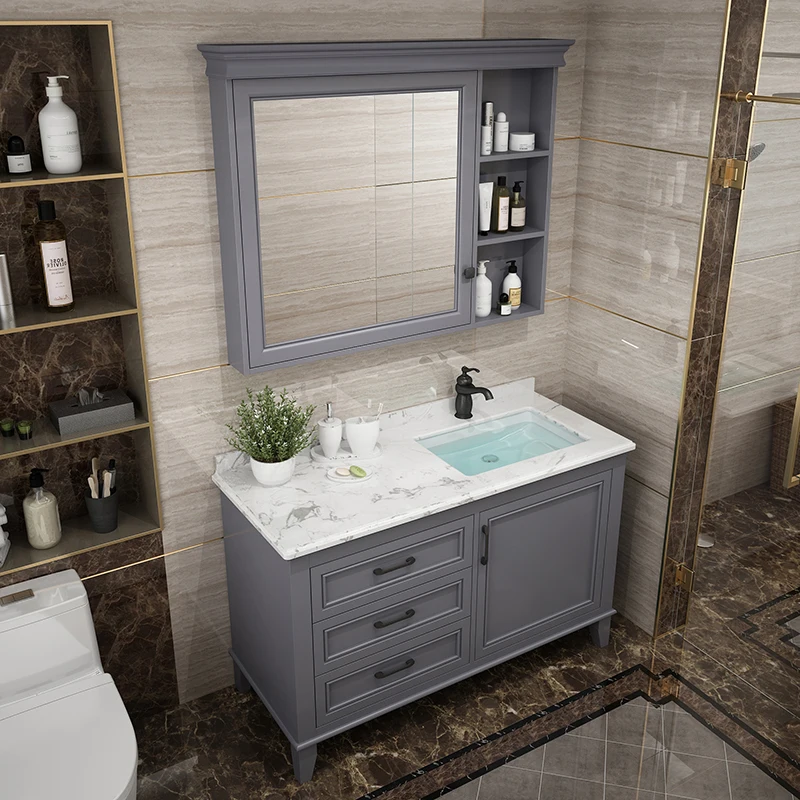 2020 new bathroom furnitures  solid wood bathroom vanity SV206