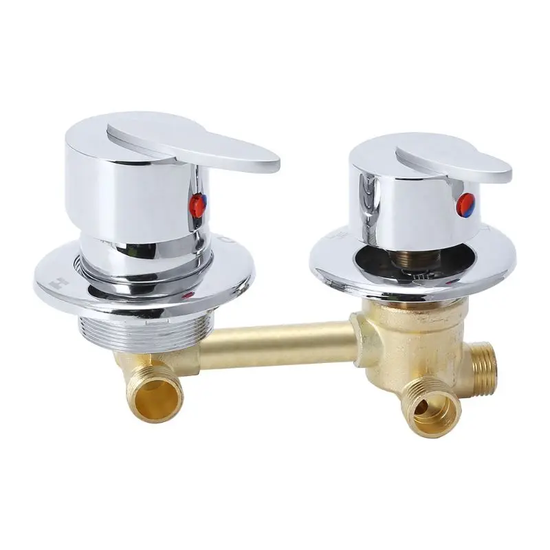 Brass Dual Mixing Valve Water Outlet Thread Screw 2/3/4/5 Way For Kitchen Bathroom Bathtub Mixer Shower Water Bathroom faucet