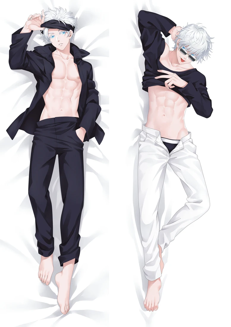 Cartoons Itadori Yuji Ryomen Sukuna Gojo Satoru Cosplay Dakimakura Pillow Case Hugging Body Prop