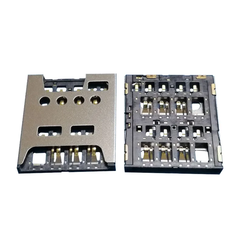 2Pcs Sim Card Reader Slot Tray Holder Connector Socket For Lenovo Lemon 3S K32c36 A938T ZTE Q801L Q802 Contact Plug