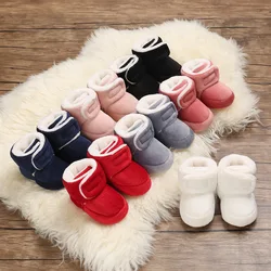 2020 Baby First Walker Winter Snow Boots Cute Shoes Newborn Baby Girl Boys Causal Anti-slip Shoes  Soft Sole Prewalker