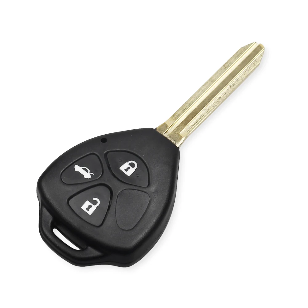 KEYYOU 2/3/4 przyciski obudowa pilota z klucz samochodowym Shell FOB dla Toyota Camry RAV4 Yaris Prado Tarago Corolla REIZ korona Avalon Venza