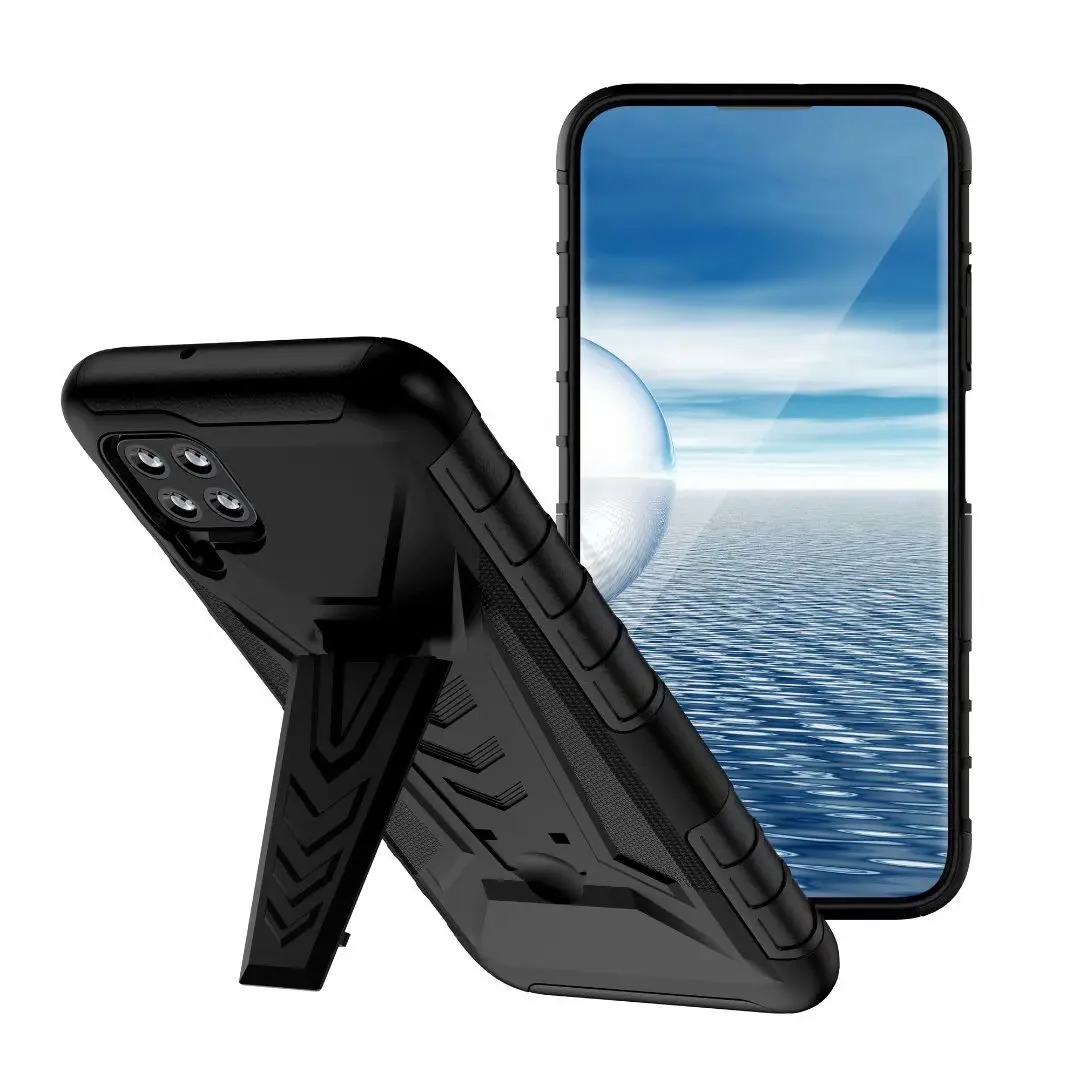 Combo Shell Slim Rugged Case Built-in Kickstand Swivel Belt Clip Holster Shockproof Cover For  Samsung Galaxy A12 Cases