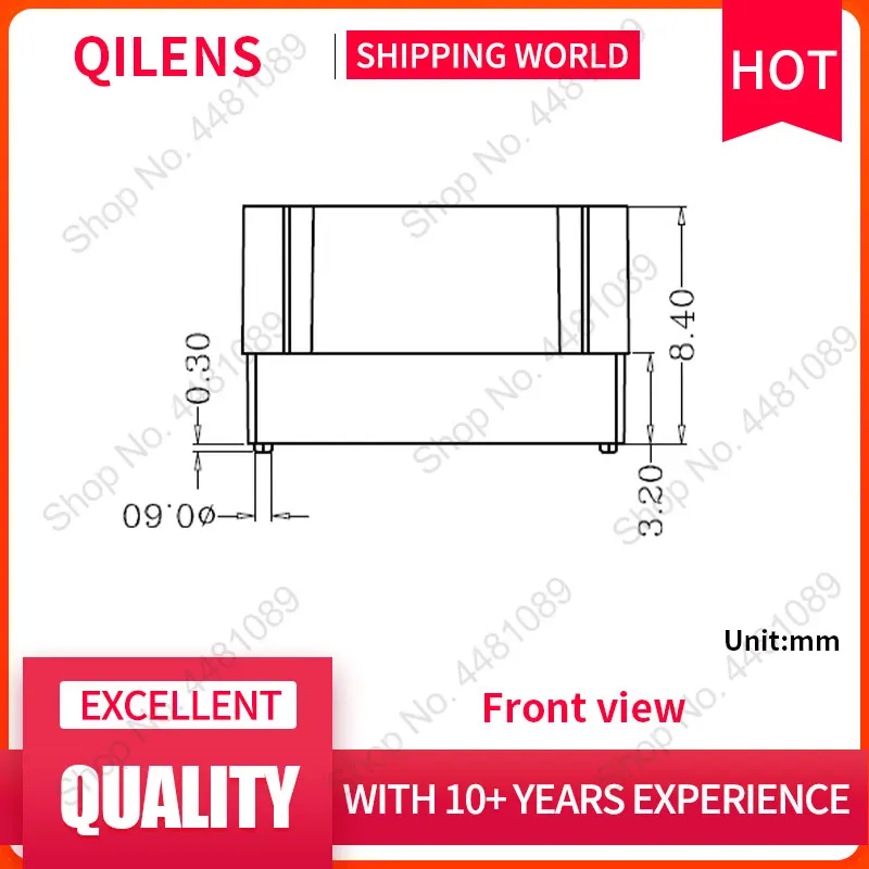 QILENS M12 supporto per obiettivo altezza 8.4mm supporto per telecamera CCTV connettore adattatore per scheda IP PCB con Pin a 4 posizioni