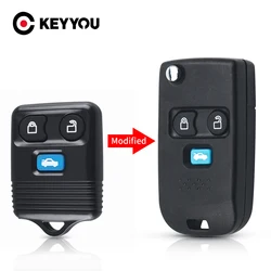 KEYYOU 3 pulsanti modificato Flip Fob Remote Car Key Shell Keyless per Ford Transit MK6 Connect 2000 2001 2002 2003 2004 2005 2006