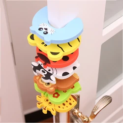 5pcs/Set Door Stopper Doorknob Wall Protection Children Door Stopper Holder Shockproof Door Crash Pad Children Finger Protecter