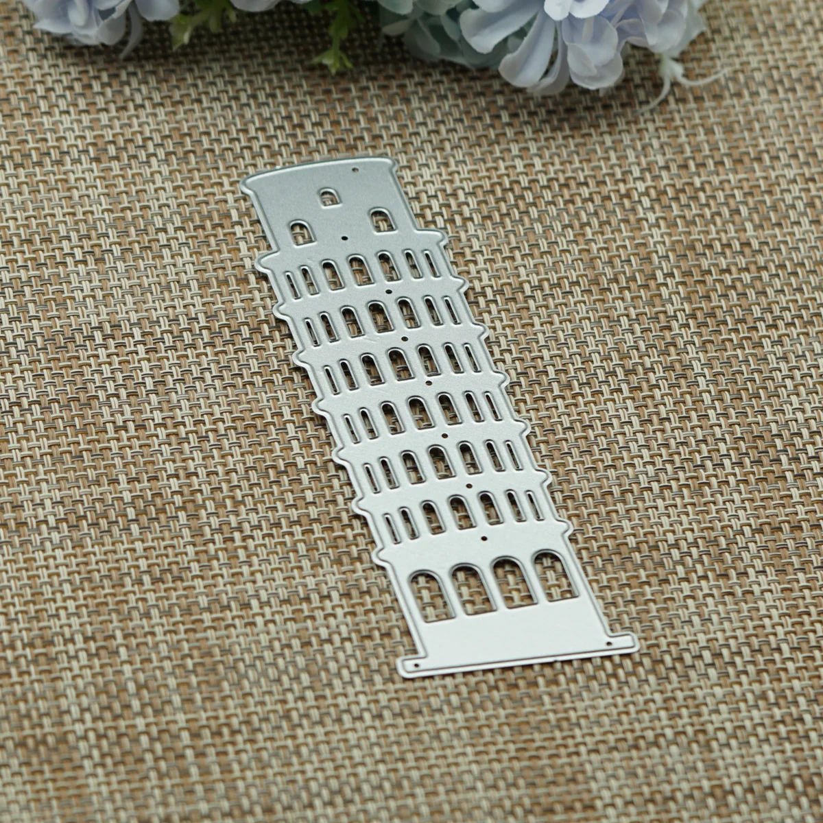 Italy Landmark Leaning Tower of Pisa Metal Cutting Dies Scrapbooking DIY Photo Album Decorating Clipart Paper Cutter Stencil