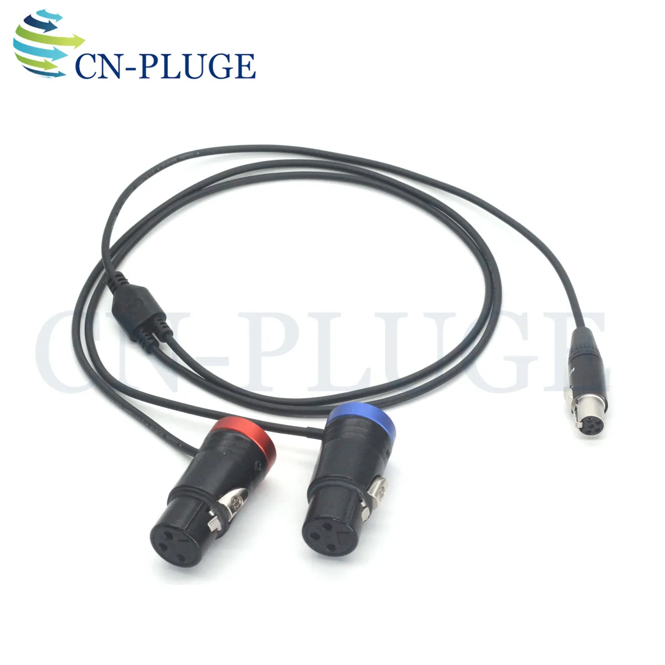 Mini TA5F To Dual Low-Profile NEUTRIK XLR 3Pin Female Suitable For Zaxcom Qrx200 Device Audio Cable