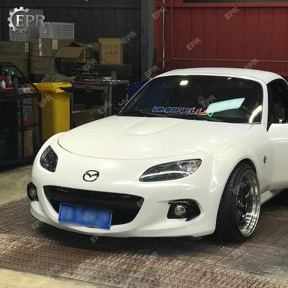 

Carbon Fiber Bumper With Front Grille&Fog Light Cover For Mazda MX5 Roaster Miata NC3 OEM Carbon Fiber Front Bumper Sets(3pcs)