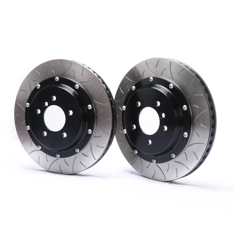 ICOOH High Performance Brake Rotors Drilled and Slotted Disc 355*32 with Center Hat Brake Pads for Infinitt Q60