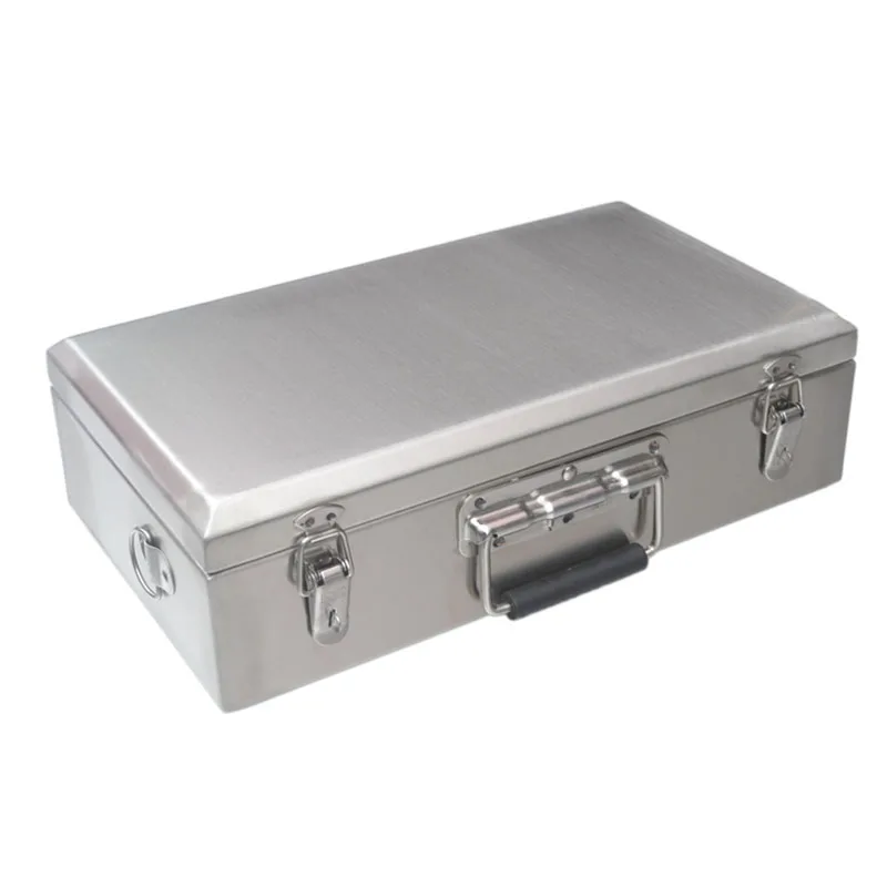 

Portable Stainless Steel Toolcase Home Multifunction Storage Box Packaging Repair Tool Case Equitment