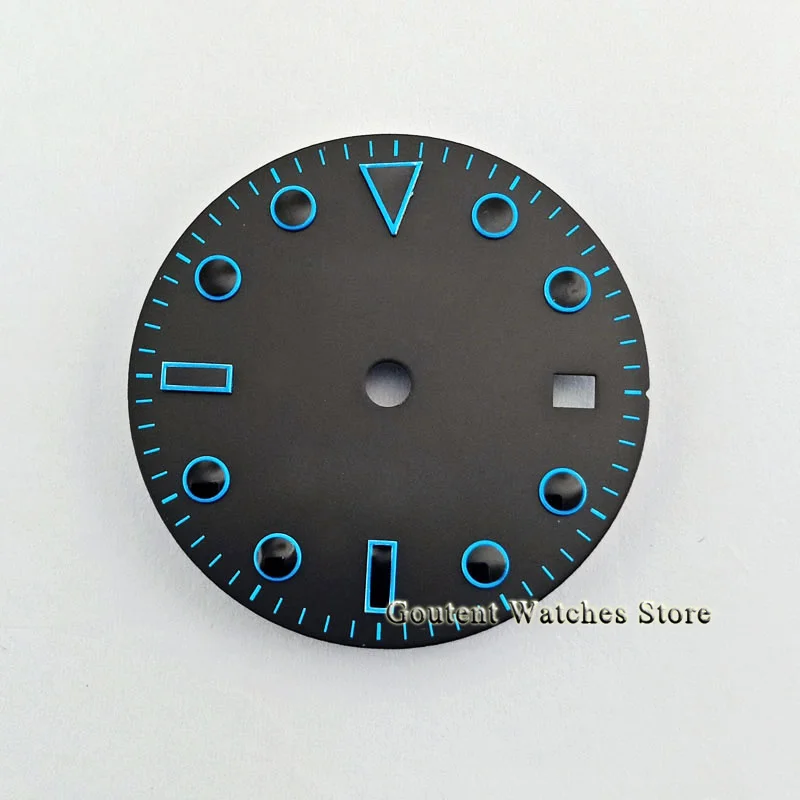 1PCS Goutent 28.5mm Sterile Dial With Date Window fit 2824 2836 Miyota 8215 8205 821A movement