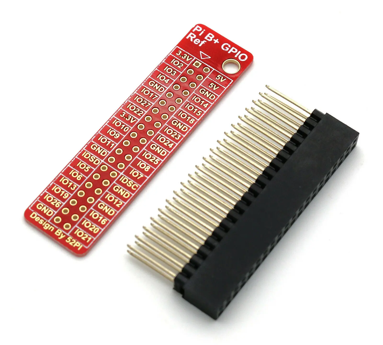 40 Pin (2x20) Header with GPIO Reference PCB for Raspberry Pi - A+, B+, 2 and 3