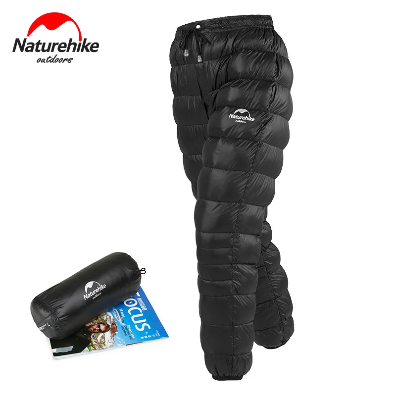 Naturehike Unisex Down Pants Outdoor Climbing Waterproof Warm Pants Camping Goose Down Trousers