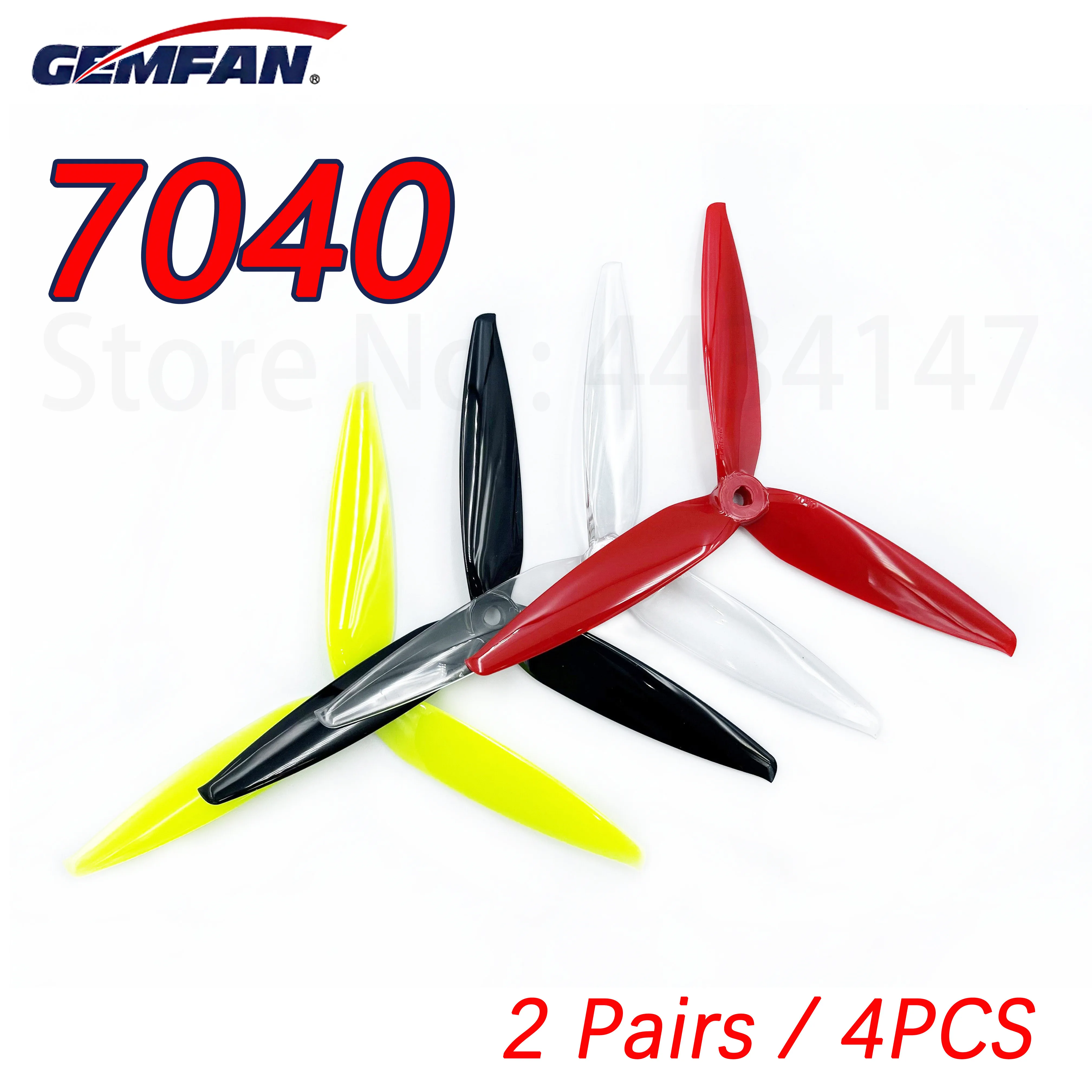 Gemfan Flash 7040 7 Inch 3-Blade 7X4X3 PC CW CCW 7inch FPV Propeller For FPV RC Models MAK4 Long Range Drone Prop Part