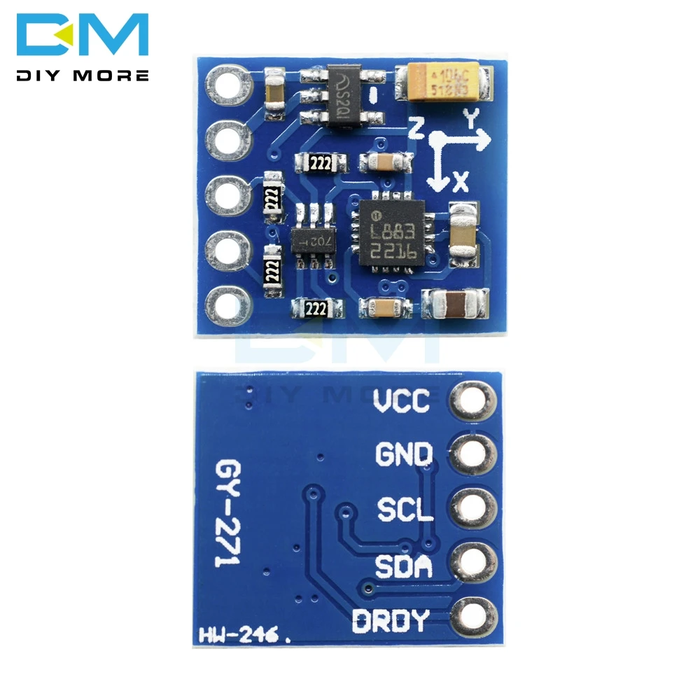 HMC5883 GY-271 3V-5V scheda modulo sensore magnetometro bussola a 3 assi a triplo asse HMC5883L per chip importati Arduino