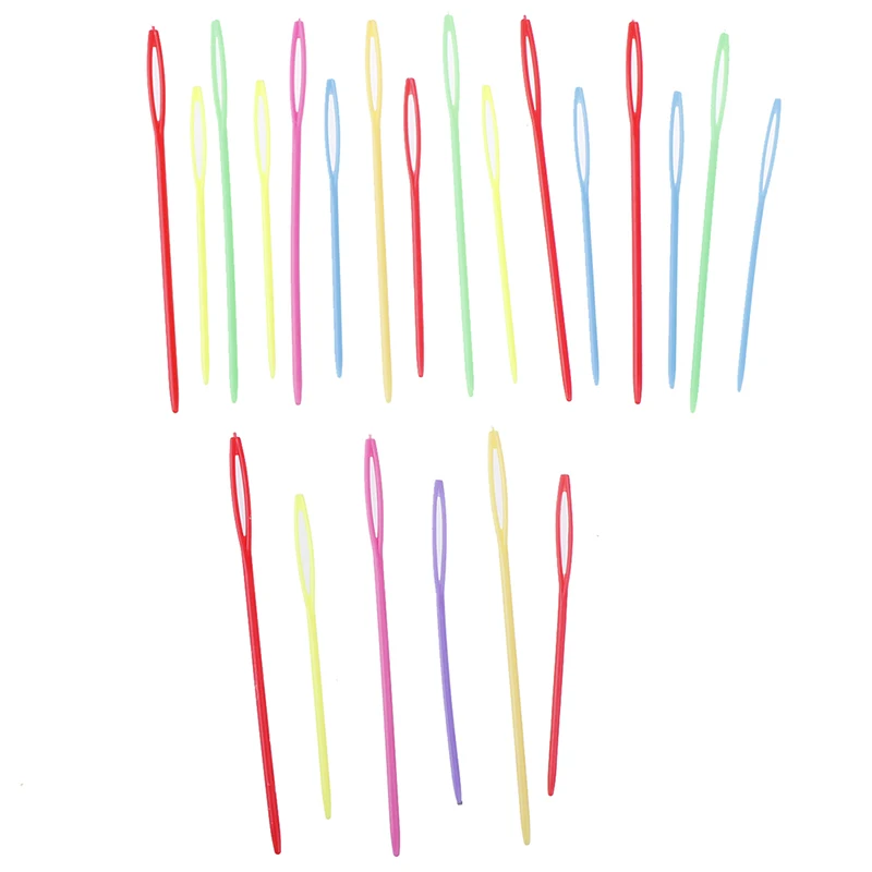 10PCS 7cm /9cm Wool Yarn Needles Plastic Knitting Needles Crochet Hooks Tapestry Children DIY Sweater Weaving Needles Tools