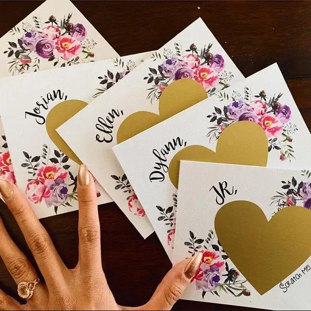 Custom any text Bridesmaid Proposal Card Personalized Scratch off Bridesmaid Card, Will You Be My Bridesmaid invitation cards image 5