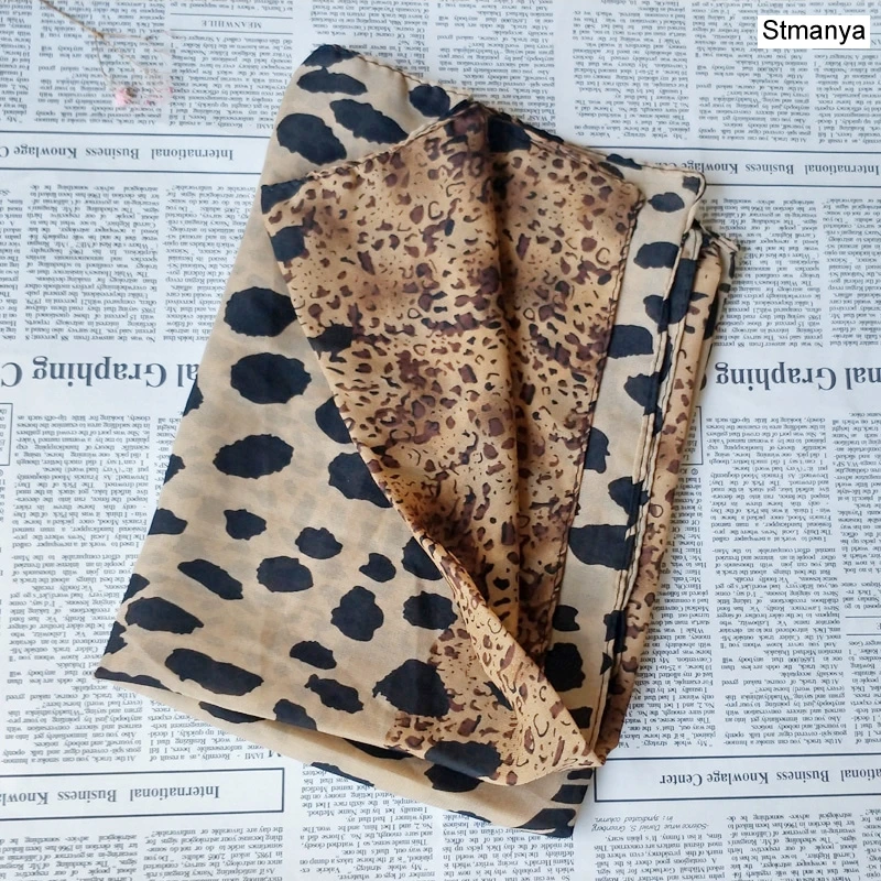 New fashion Print Cat Star Leopard Chiffon Scarf 150x38cm Women Scarfs Shawls And Scarves Party gift