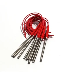 LUJINXUN 10pcs/lot Single End Mould Heating Cartridge Heater Tube 6mmx62mm/65mm/68mm/70mm/75mm 100W/110W AC110V/220V/380V 201SUS