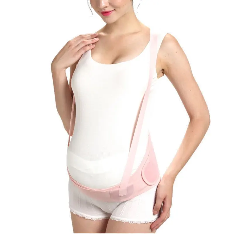 Elastic Women Waist Shaper Fully enclosed mesh Breathable Pregnant Women Stomach Lift Belt Prenatal Warm Solid Support Belt