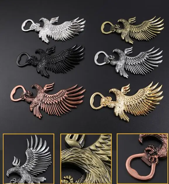 Creative bottle opener for home decoration eagle refrigerator sticker key chain bottle opener