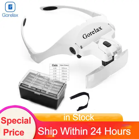LED Headband Magnifier with Light gorelax