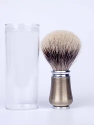 ArtSecret-brocha de afeitar para barbería y barba para hombre, Kit de eliminación de bigote con mango de SV-627 de tejón, de alta calidad, regalos originales, diseño Hair Metal