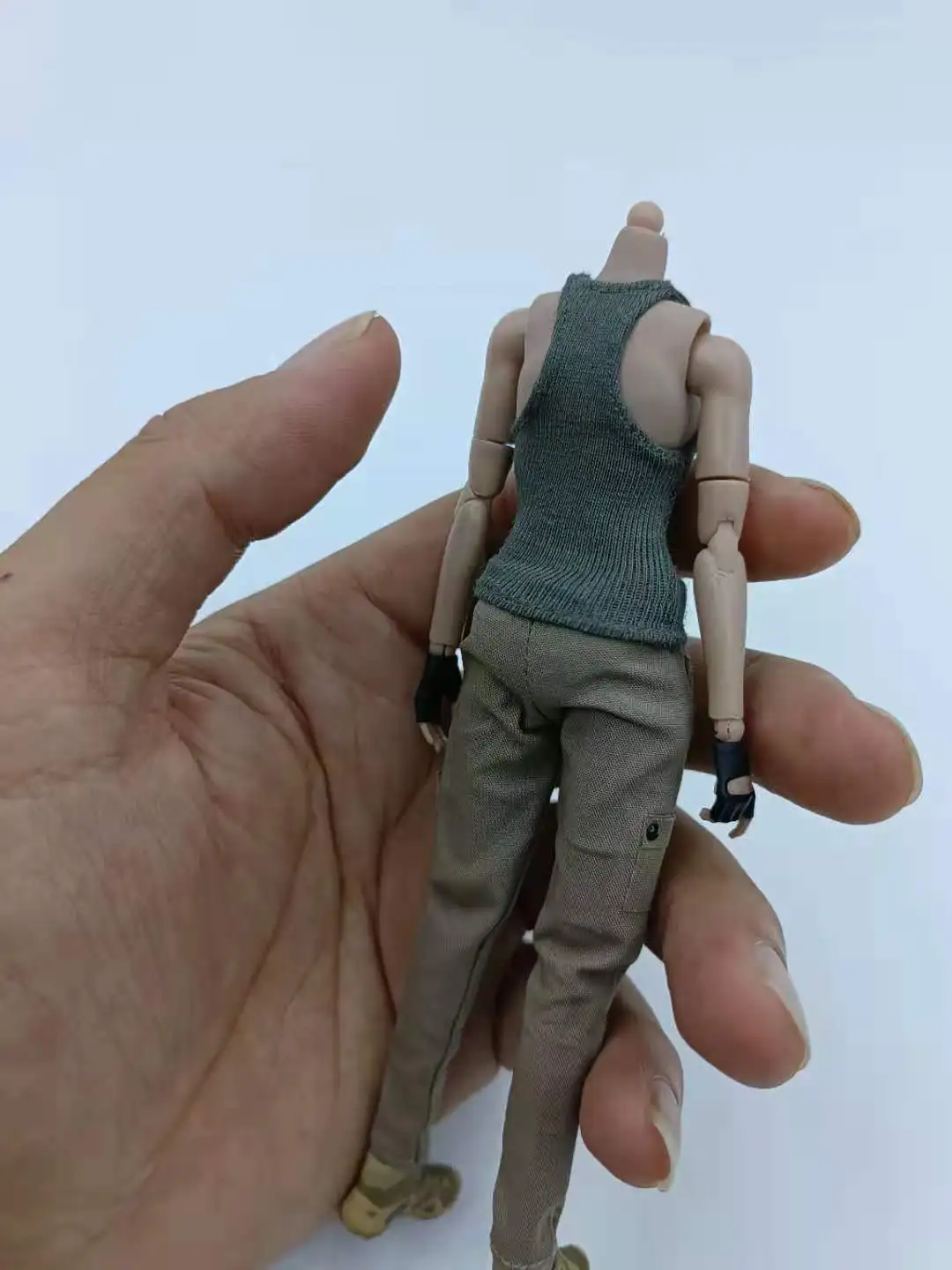 1/12 Scale Female Soldier Clothes Vest Overalls Model for 6-inch Action Figure Body Doll in Stock for Sale